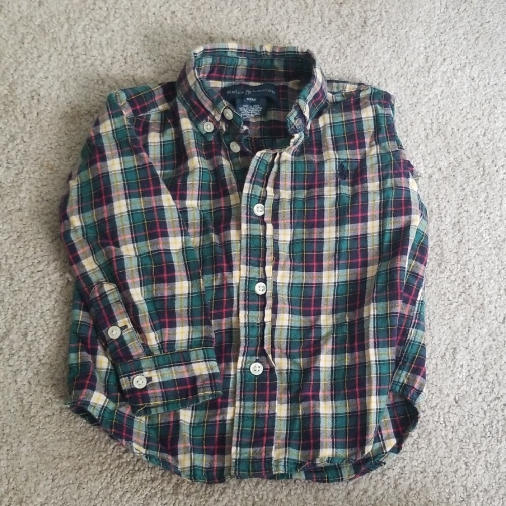 Ralph Lauren toddler long sleeve plaid button down